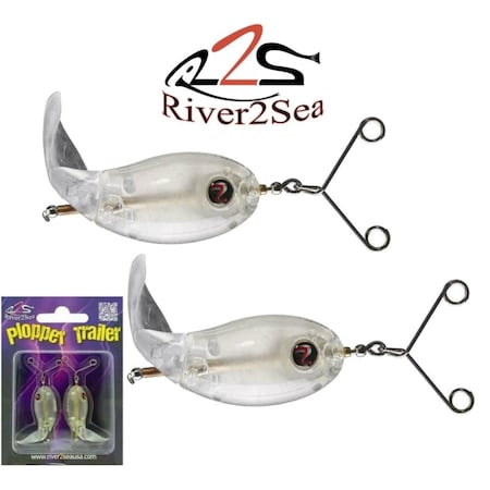 River2Sea Hollow Body Frog Attachments Plopper Trailer Fishing Lure FA-PT